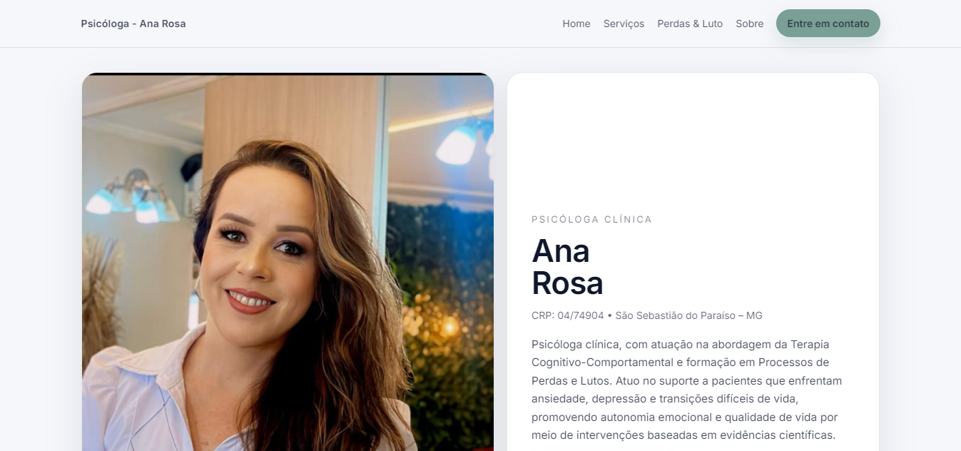 Preview do projeto Psicóloga Ana Rosa
